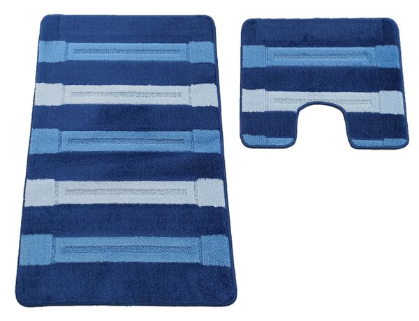 Sada koupelnových koberečků Montana Said XL Dark Blue