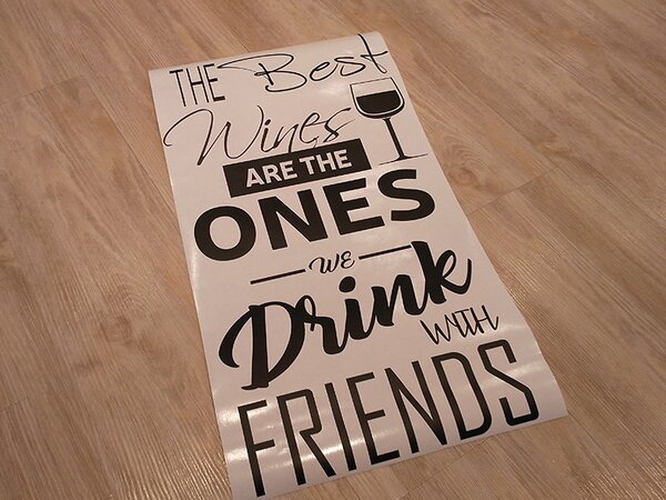 Drink with friends samolepka na zeď 40 x 75 cm