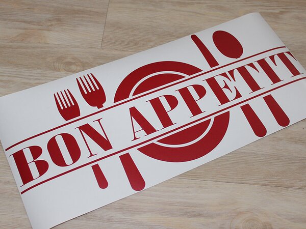 Bon Appetit samolepka na zeď 60 x 26 cm