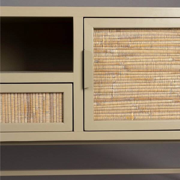Béžový TV stolek DUTCHBONE YASU 148 x 38 cm