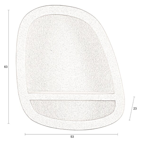 Béžová police DUTCHBONE VEDA 53 x 23 cm