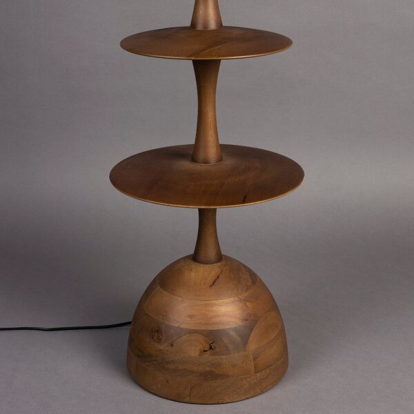 Hnědá mangová stojací lampa DUTCHBONE CATH 179 cm