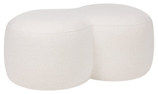Noo.ma Béžový bouclé taburet Umbo 88 x 50 cm