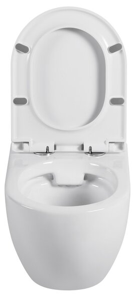 Erga Astrid, závěsná WC mísa 510x360x360mm, Rimless + toaletní sedátko s pomalým zavíráním, bílá, ERG-V03-ASTRID-RIM-WH