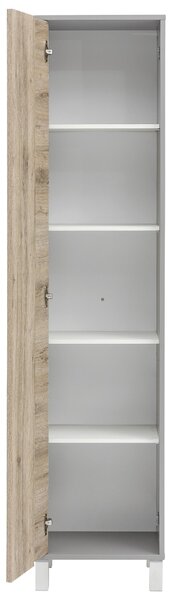 VYSOKÁ SKŘÍŇ, šedá, 40,5/179,5/33,5 cm Stylife - Koupelnové skříňky vysoké