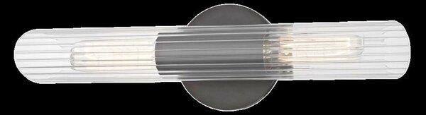 HUDSON VALLEY nástěnné svítidlo CECILY ocel/sklo starobronz/čirá E27 2x40W H177102S-OB-CE