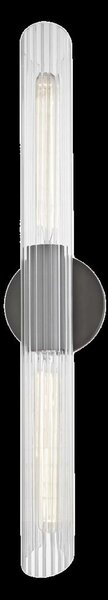 HUDSON VALLEY nástěnné svítidlo CECILY ocel/sklo starobronz/čirá E27 2x40W H177102L-OB-CE