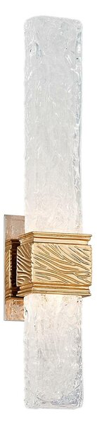 HUDSON VALLEY nástěnné svítidlo FREEZE kov/benátské sklo zlatá/čirá LED 5W 2700K stmívatelné 253-12-GL-CE