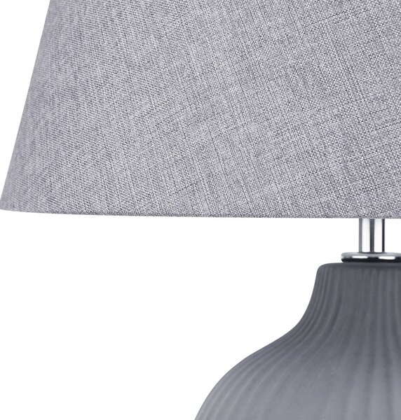 Stolní lampa FERGUS Keramika Šedá