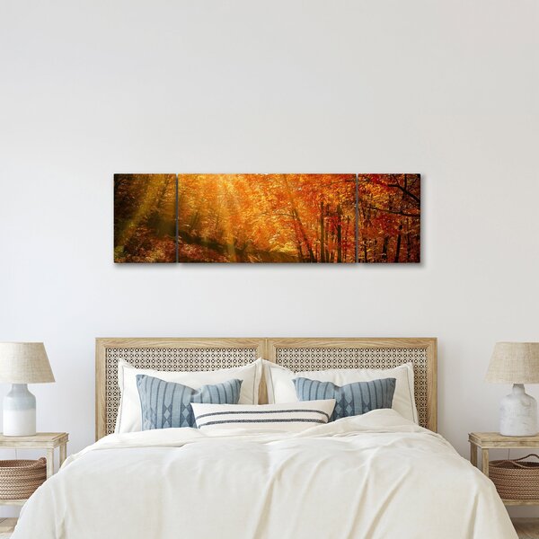 Obraz podzimního lesa (170x50 cm)