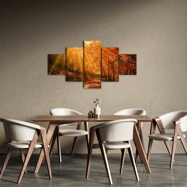 Obraz podzimního lesa (125x70 cm)