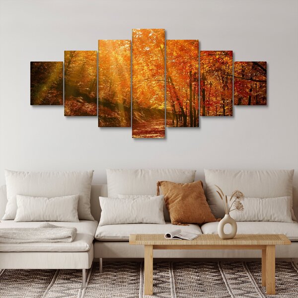 Obraz podzimního lesa (210x100 cm)