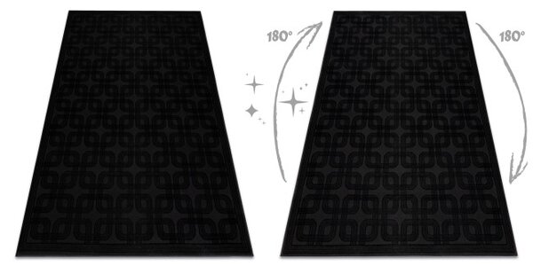 Koberec AURA J2556A černý / antracitový