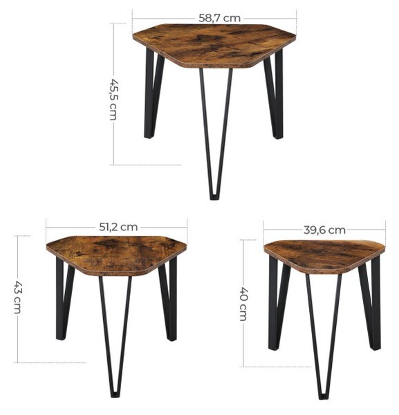 Set tří konferenčních stolků LNT14BXV1