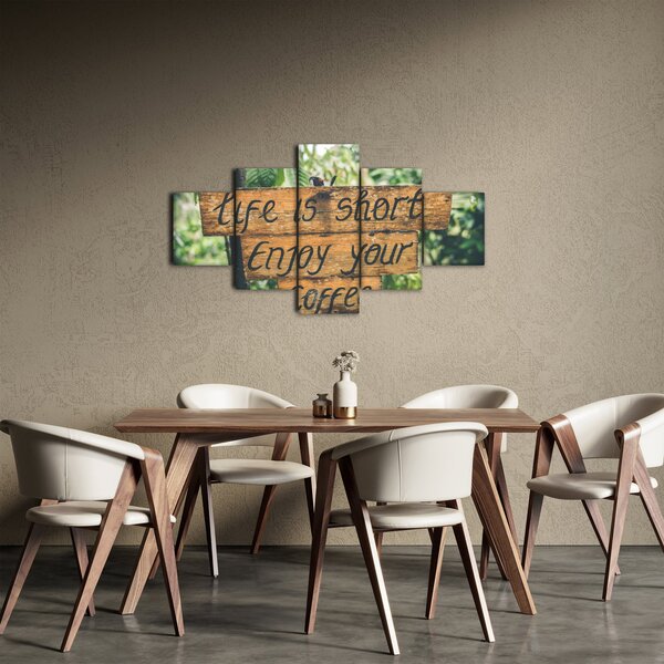Obraz se zprávou (125x70 cm)