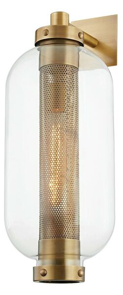HUDSON VALLEY venkovní nástěnné svítidlo ATWATER mosaz/sklo mosaz/čirá E27 1x13W B7032-CE