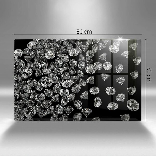 Skleněná deska do kuchyně Diamanty diamanty