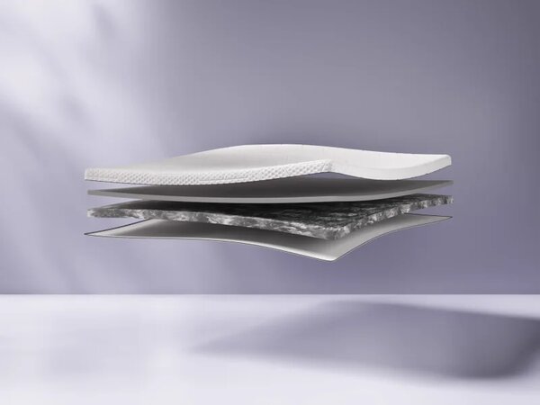 Kontinentální postel Emma Premium boxspring 200x180 (typ I), tm. šedá (sawana 21)