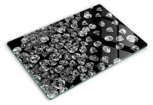 Skleněná deska do kuchyně Diamanty diamanty