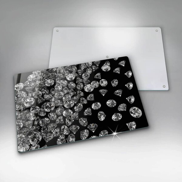 Skleněná deska do kuchyně Diamanty diamanty