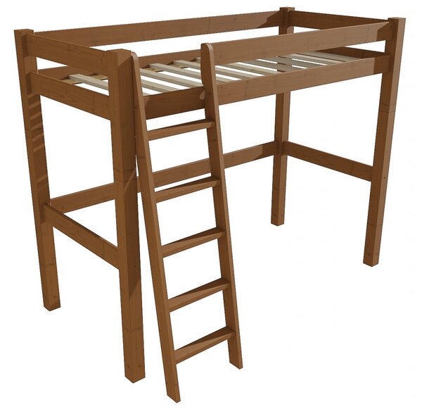 Patrová zvýšená postel 8X8 04A (Barva dřeva: moření dub, Rozměr: 90 x 180 cm)
