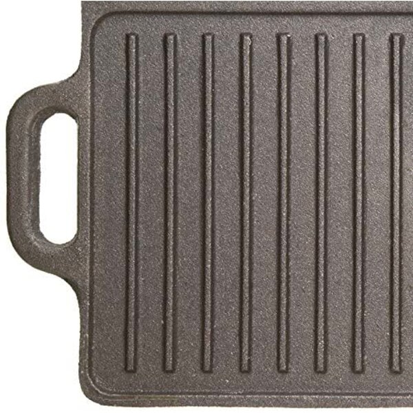 Grilovací pánev KitchenCraft 45 x 23 cm, žebrovaná litinová KCCIGRID