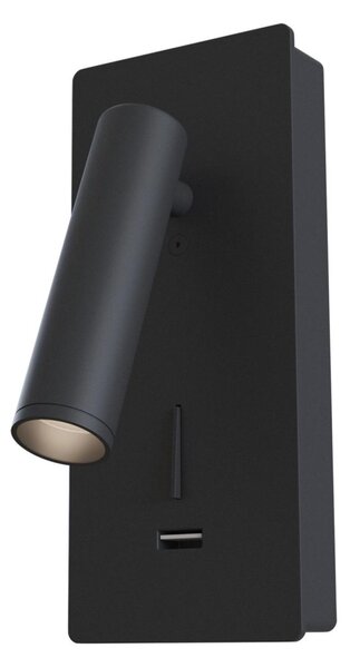Maytoni Nástěnné LED svítidlo MIRAX 3W, v. 18,6 cm, CRI80 Barva: Černá