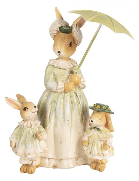 Figurka králíčí rodinky na výletě – 21 cm