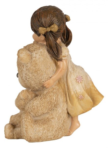 Figurka holčičky s velkým medvědem – 12 cm