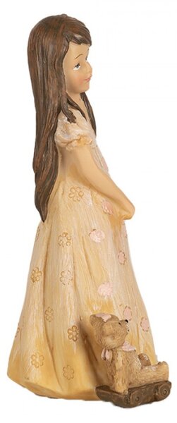 Figurka holčičky s plyšovým medvídkem – 15 cm