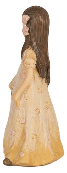 Figurka holčičky s plyšovým medvídkem – 15 cm