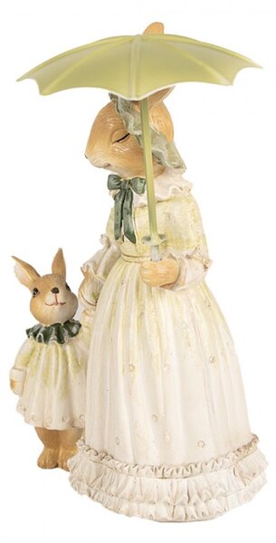 Figurka králíčí rodinky na procházce – 21 cm