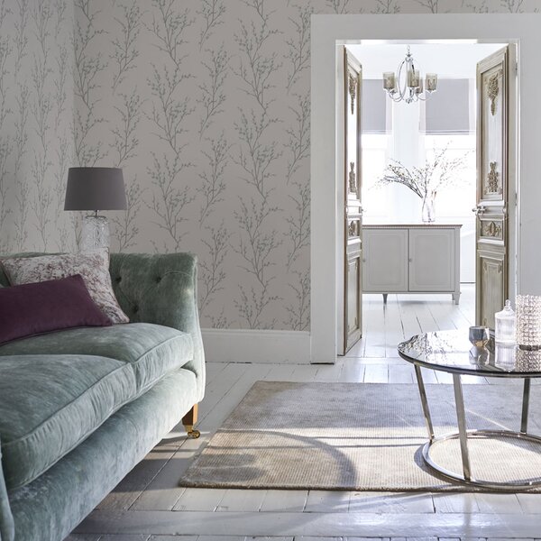 Vliesová tapeta na zeď, krémová, větvičky, 113359, Laura Ashley Signature