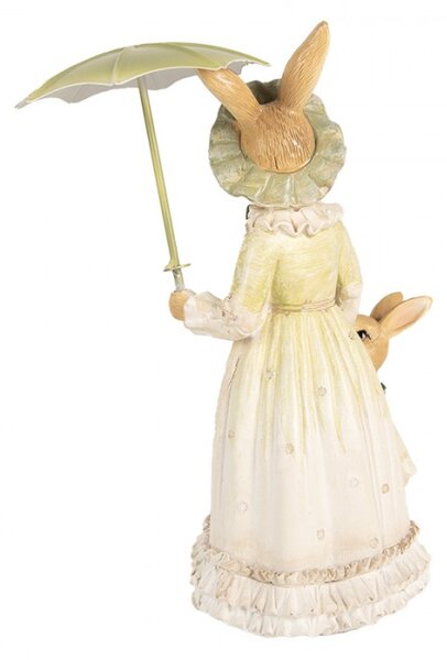 Figurka králíčí rodinky na procházce – 21 cm