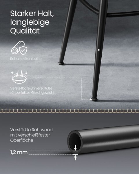 Set dvou barových židlí EKHO LBC089B01