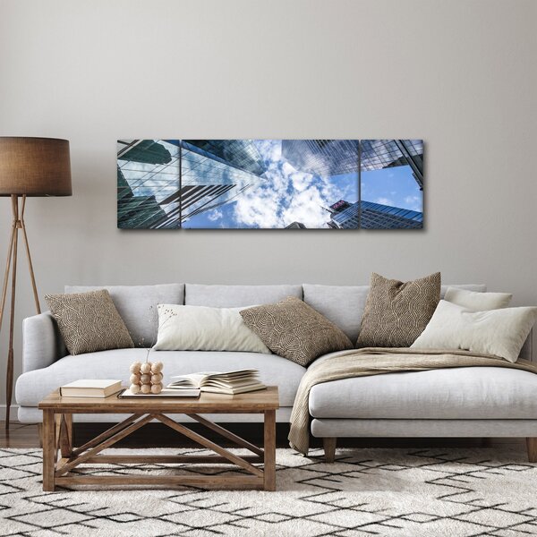 Obraz mrakodrapů (170x50 cm)