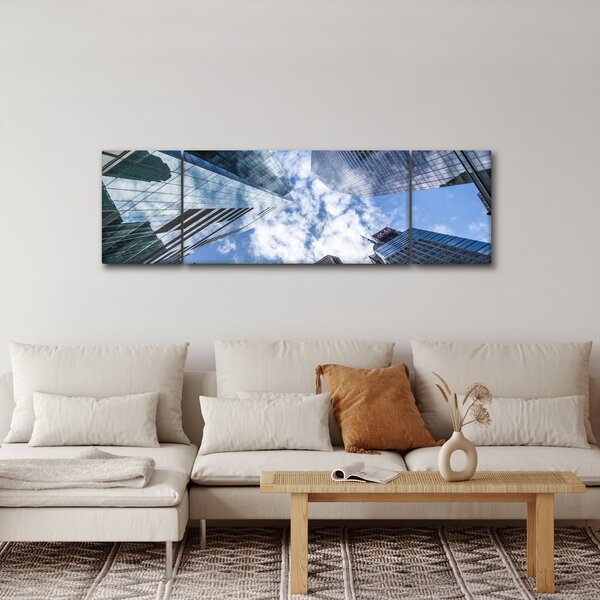 Obraz mrakodrapů (170x50 cm)