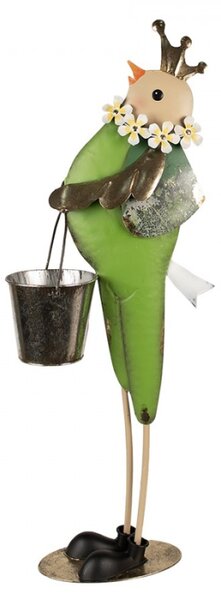 Velká socha ptáčka s kyblíkem – 83 cm