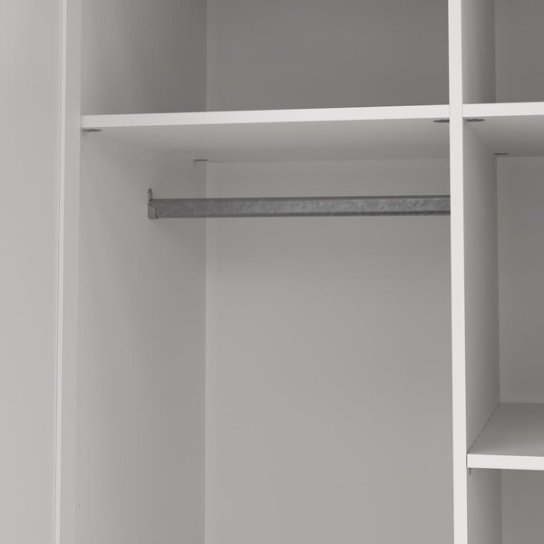 Bílá šatní skříň 99x200x62 cm Billund – Tvilum