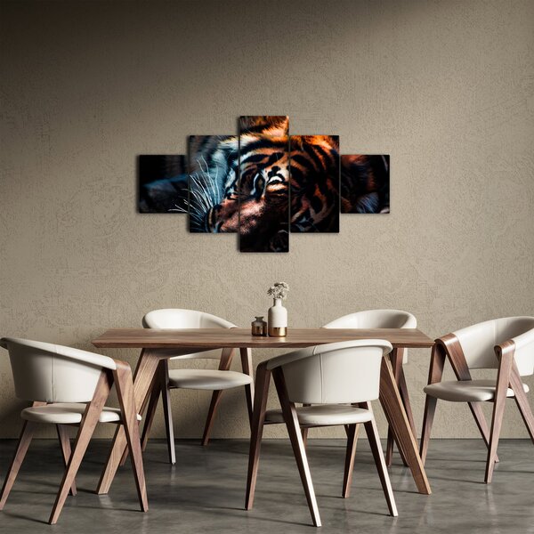 Obraz ležícího tygra (125x70 cm)