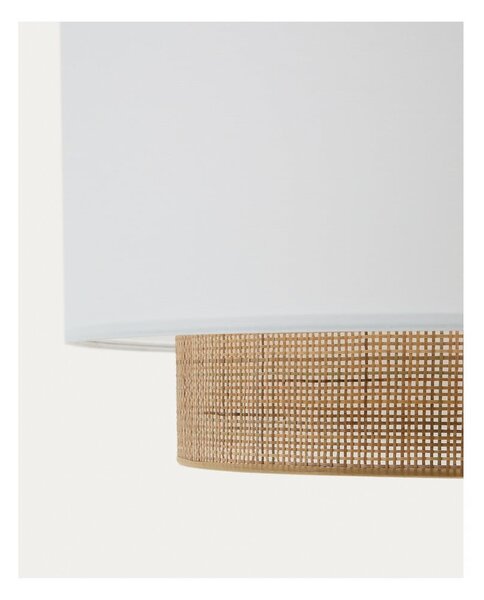 Bílé/v přírodní barvě látkové stínidlo ø 60 cm Erna – Kave Home