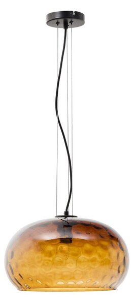 Jantarové skleněné závěsné svítidlo se skleněným stínidlem ø 40 cm Balma – Kave Home