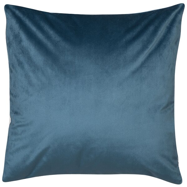Sada 2 dekorativních polštářů BLUEBELL Umělý samet 45 x 45 cm Modrá Zvířecí vzor