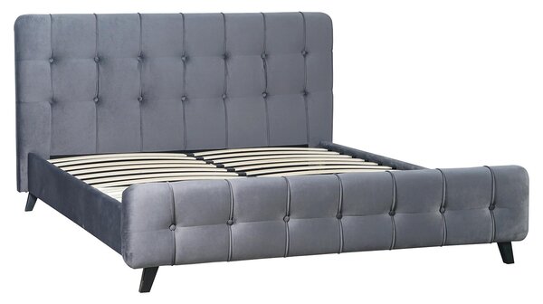 Manželská postel 160 cm Luchan (šedá) (s roštem)