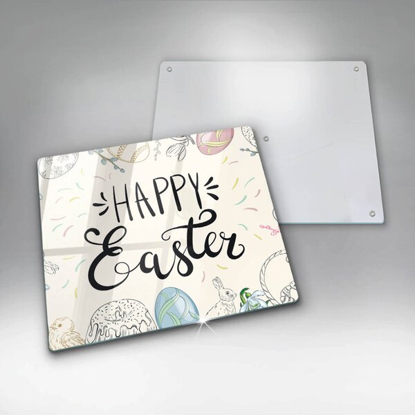 Krájecí prkénko skleněné Happy easter