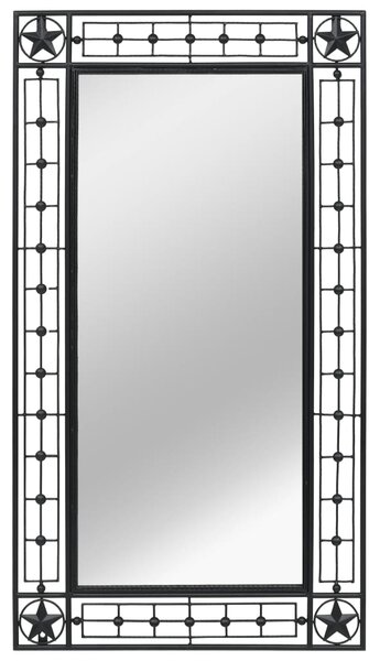 Nástěnné zrcadlo obdélníkové 60 x 110 cm černé
