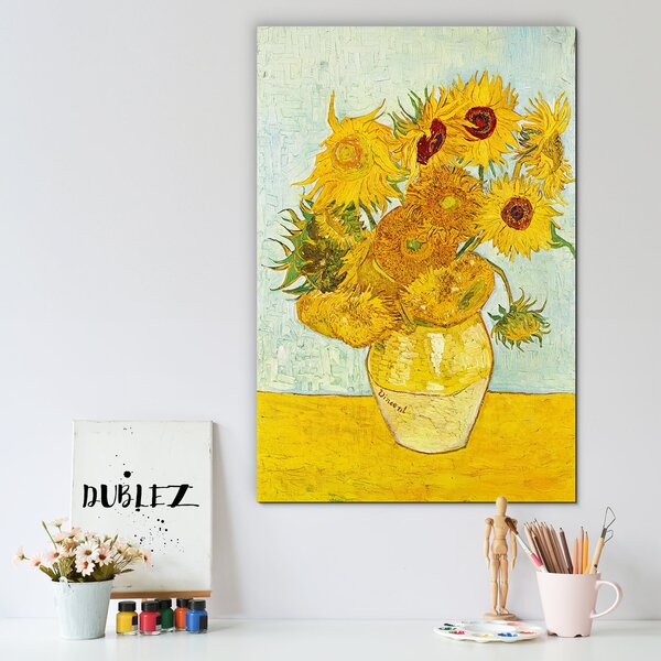 DUBLEZ | Reprodukce - Vincent van Gogh - Slunečnice (1888) | UV tisk, Premium