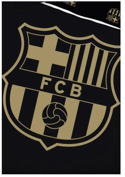 Fotbalové povlečení FC Barcelona Gradient Black 140x200/70x90 cm