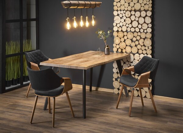 HALMAR Jídelní rozkládací stůl Dixie 150/210 cm dub přírodní/černý