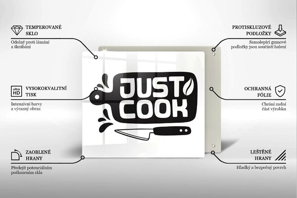 Skleněná krájecí deska Just cook